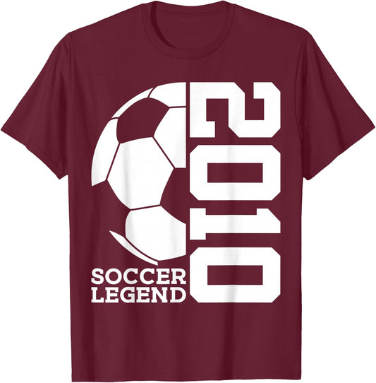 Soccer Legend 2010 16th Birthday Soccer T-Shirt - T-Shirt | Maroon