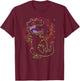 Mademark x Rugrats - Reptar - Retro Outline T-Shirt - T-Shirt | Maroon