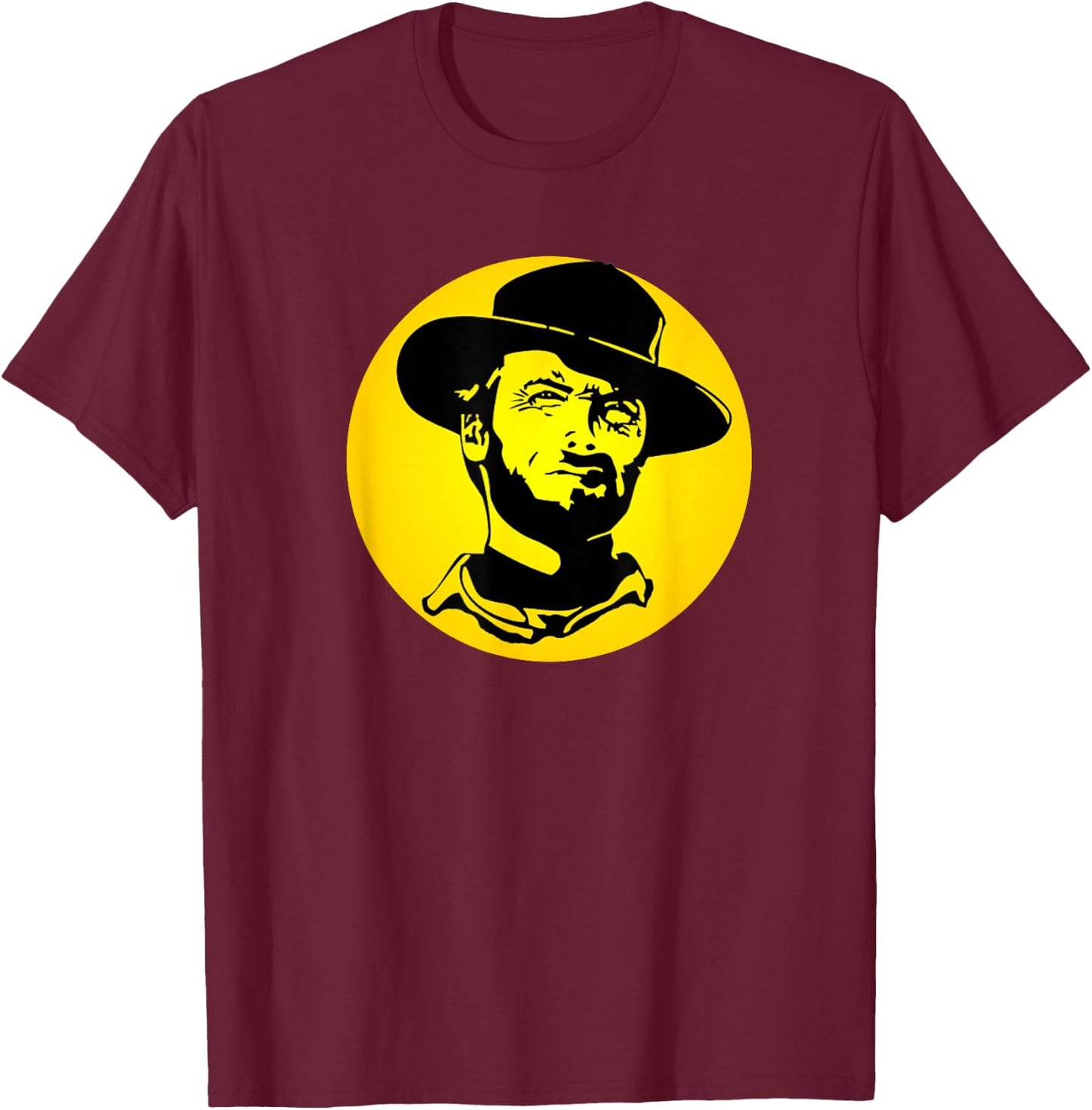 The Good The Bad The Ugly Shirt , Cinema Classic T-Shirt - T-Shirt | Maroon