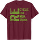 RECYCLE REUSE RENEW RETHINK Earth Day Environmental Activism T-Shirt - T-Shirt | Maroon