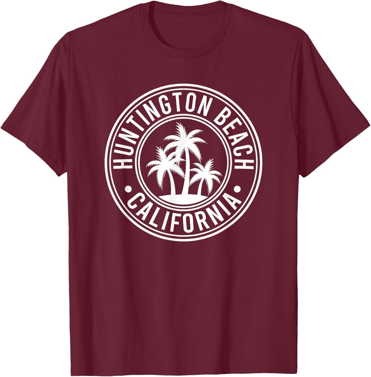 Huntington Beach T-Shirt - T-Shirt | Maroon