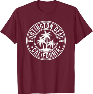 Huntington Beach T-Shirt - T-Shirt | Maroon