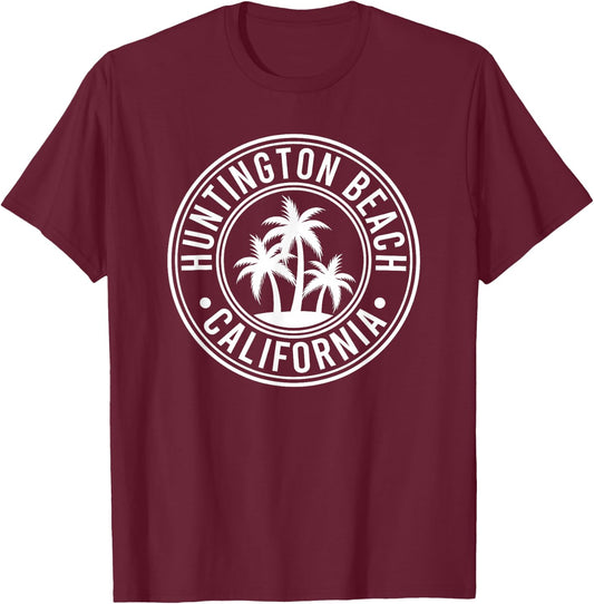 Huntington Beach T-Shirt - T-Shirt | Maroon