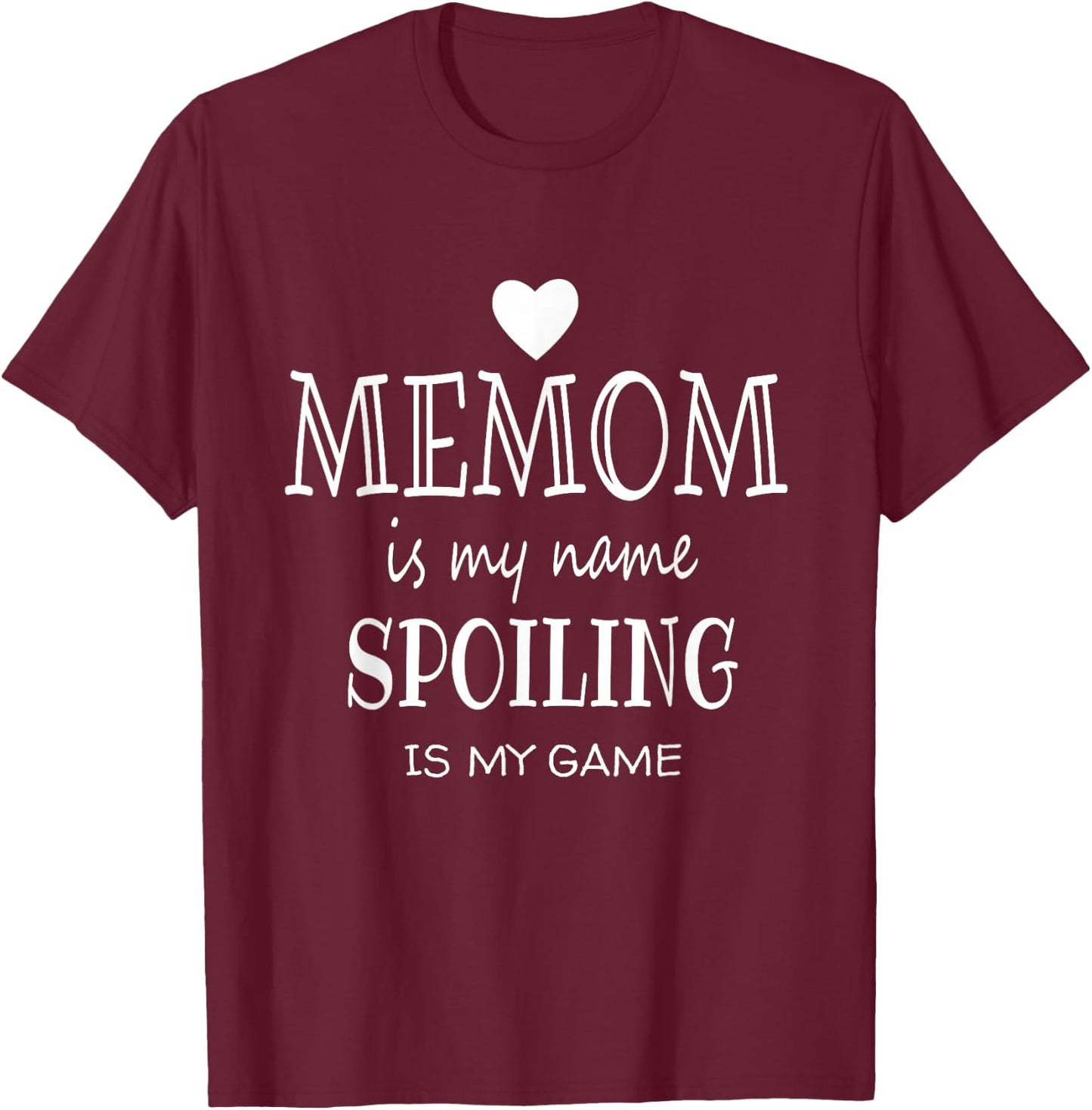 Memom Is My Name Special Grandma T-Shirt - T-Shirt | Maroon