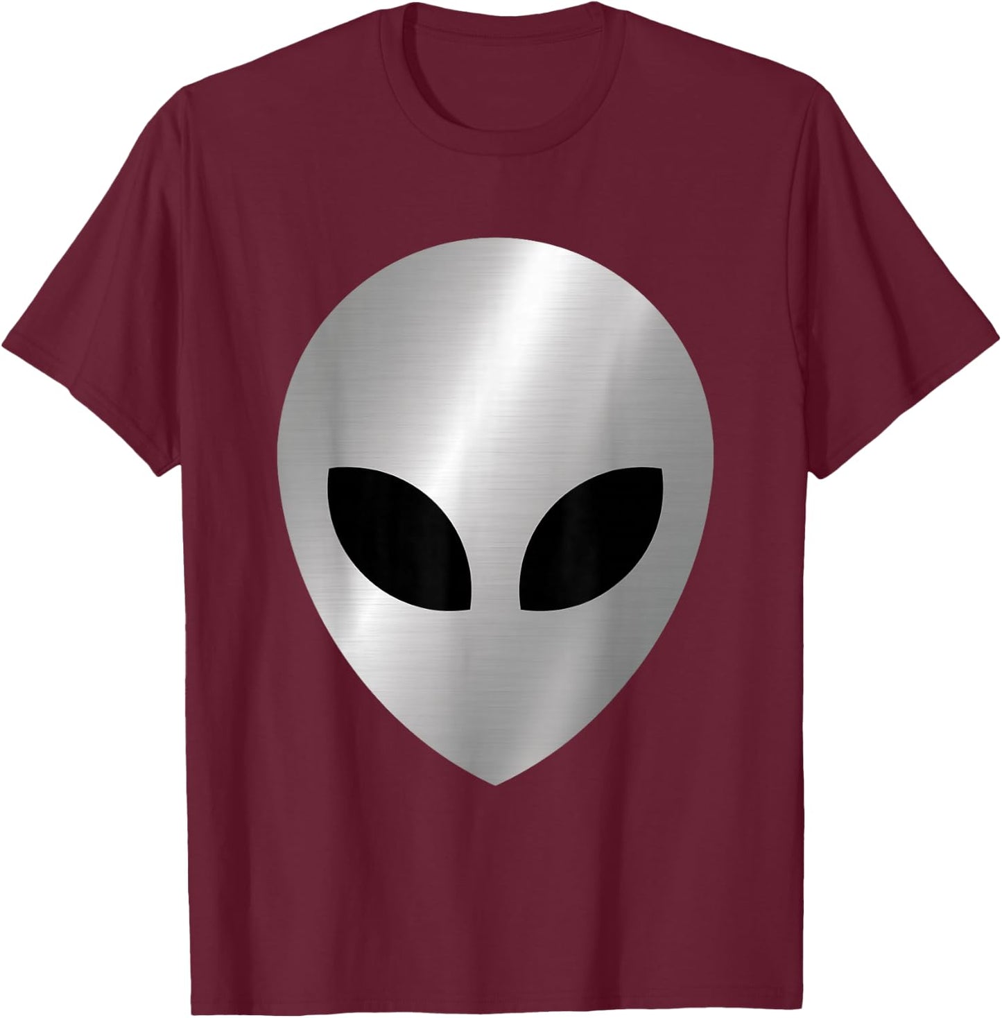 Alien Head T Shirt Colorful Alien Rave thanksgiving T-Shirt - T-Shirt | Maroon