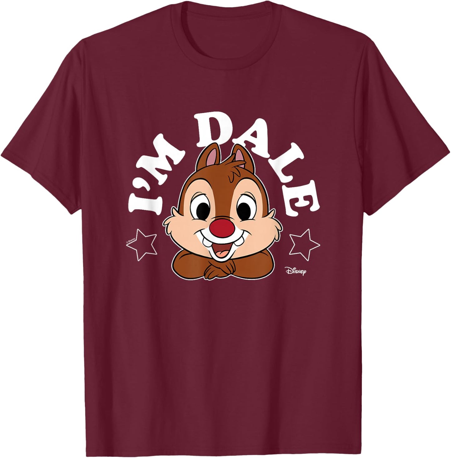 Chip 'N Dale Rescue Rangers - I'm Dale T-Shirt - T-Shirt | Maroon
