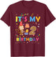 It's My 2nd Birthday Monkey 2 Year Old Boys Girls Kids T-Shirt - T-Shirt | Maroon