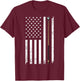 Funny US Flag Billiards Design Women Billiard Player T-Shirt - T-Shirt | Maroon