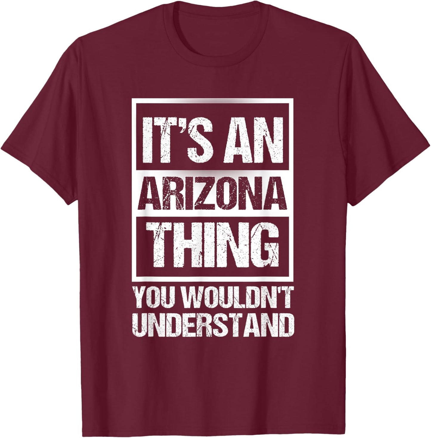 Retro Vintage Souvenir Arizona T-Shirt - T-Shirt | Maroon