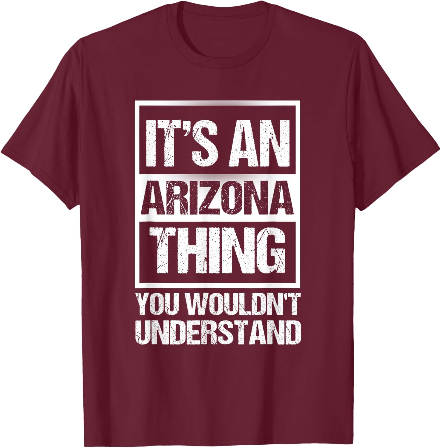 Retro Vintage Souvenir Arizona T-Shirt - T-Shirt | Maroon