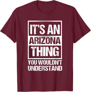 Retro Vintage Souvenir Arizona T-Shirt - T-Shirt | Maroon