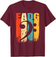 Retro Bass EADG Bass Key Bassist T-Shirt - T-Shirt | Maroon