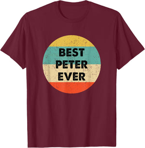 Peter Name T-Shirt - T-Shirt | Maroon