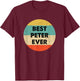 Peter Name T-Shirt - T-Shirt | Maroon