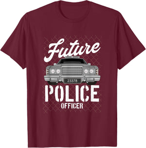 Future Police Officer | Policeman | Son Children Kids T-Shirt - T-Shirt | Maroon