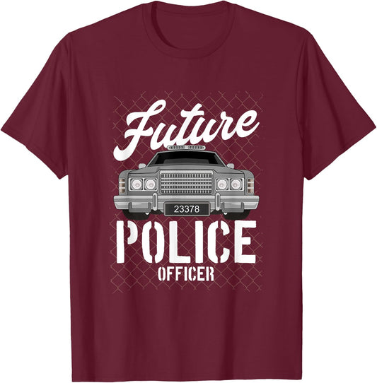 Future Police Officer | Policeman | Son Children Kids T-Shirt - T-Shirt | Maroon