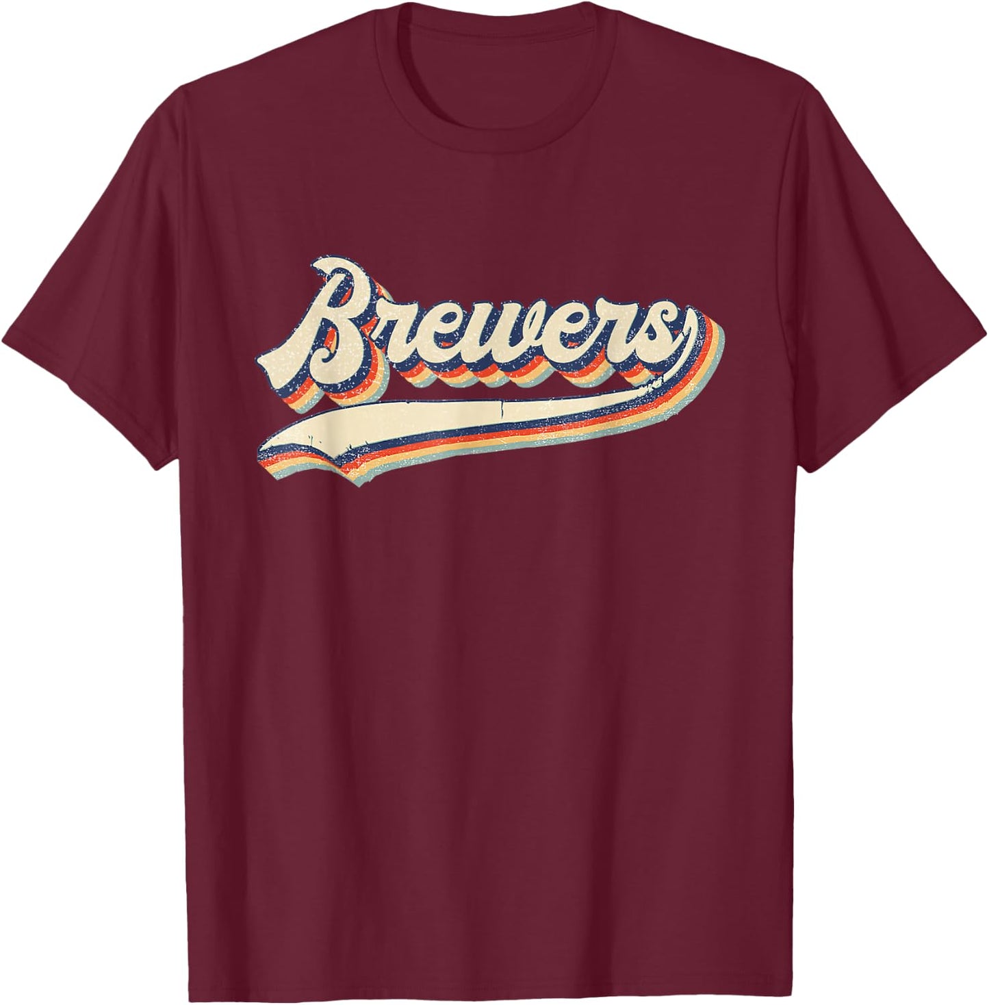 Brewers Name Retro Vintage Gift Women Boy Girl T-Shirt - T-Shirt | Maroon