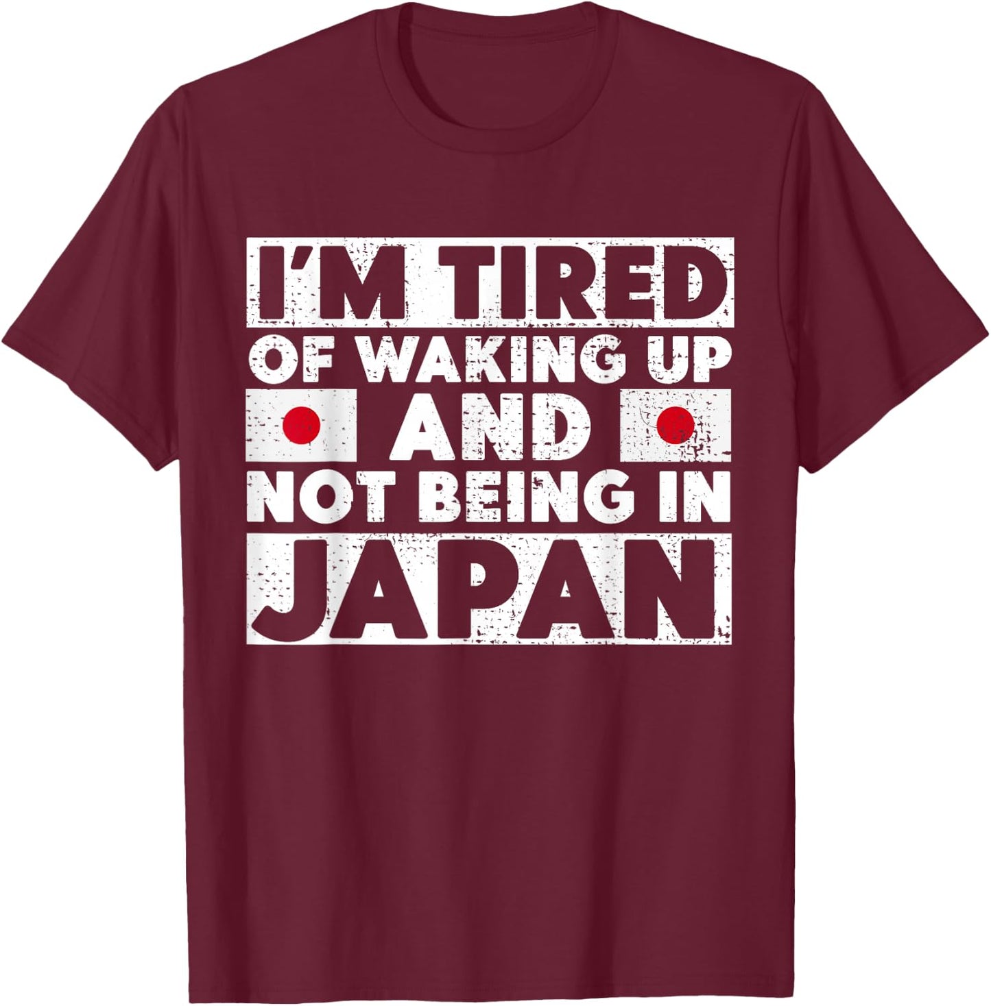 Japanese Themed Gifts - I Love Japan Tokyo Visits Culture T-Shirt - T-Shirt | Maroon