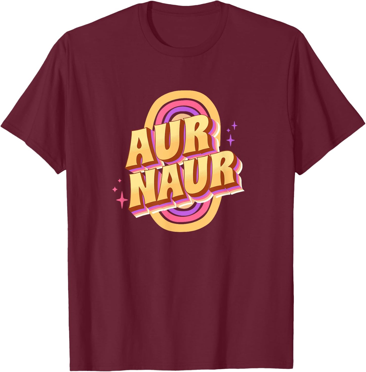 Funny Aur Naur Australian Accent Oh No Aussie Slang Trend T-Shirt - T-Shirt | Maroon