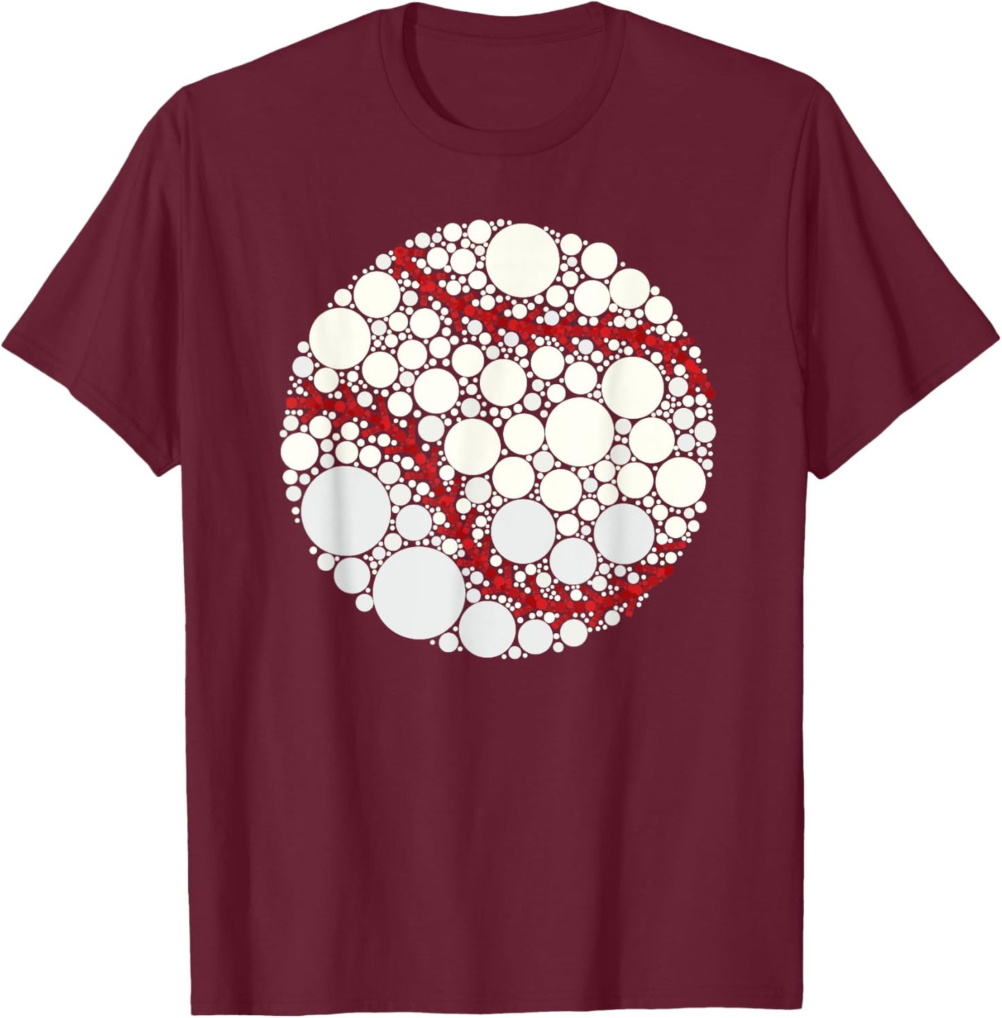 International Dot Day Baseball Polka Dot Sports Art Kids T-Shirt - T-Shirt | Maroon