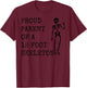 Proud parent of a 12 foot skeleton T-Shirt - T-Shirt | Maroon