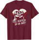 Til Death Do Us Part Skeleton Skulls Embrace Dark Romance T-Shirt - T-Shirt | Maroon