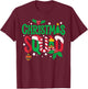 Christmas Squad Santa Elf Family Matching Pajamas Boys Girls T-Shirt - T-Shirt | Maroon