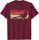 Retro Cardinal Bird Watching - Vintage Red Bird Cardinal T-Shirt - T-Shirt | Maroon
