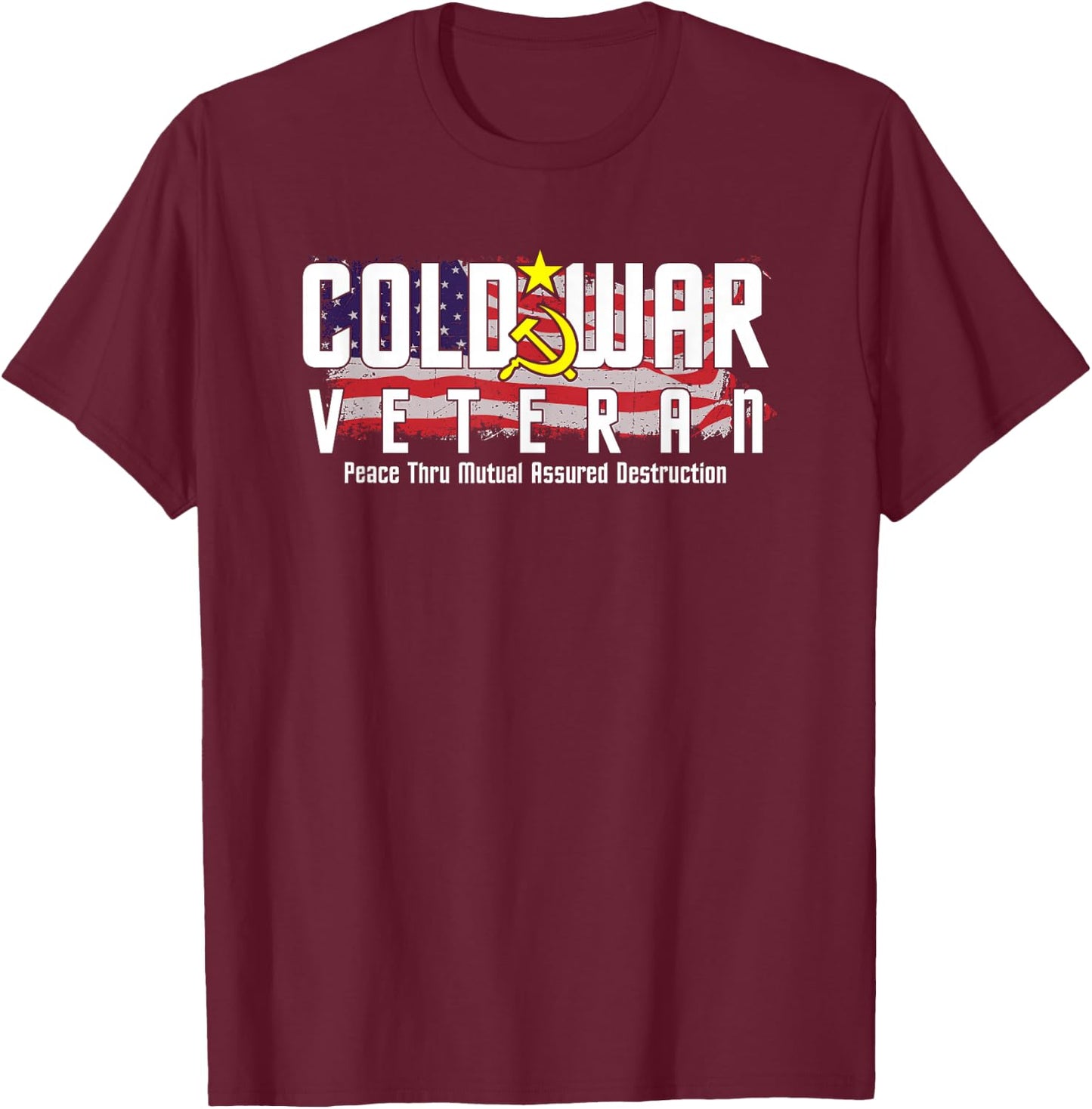 Cold War Veteran T-Shirt - T-Shirt | Maroon
