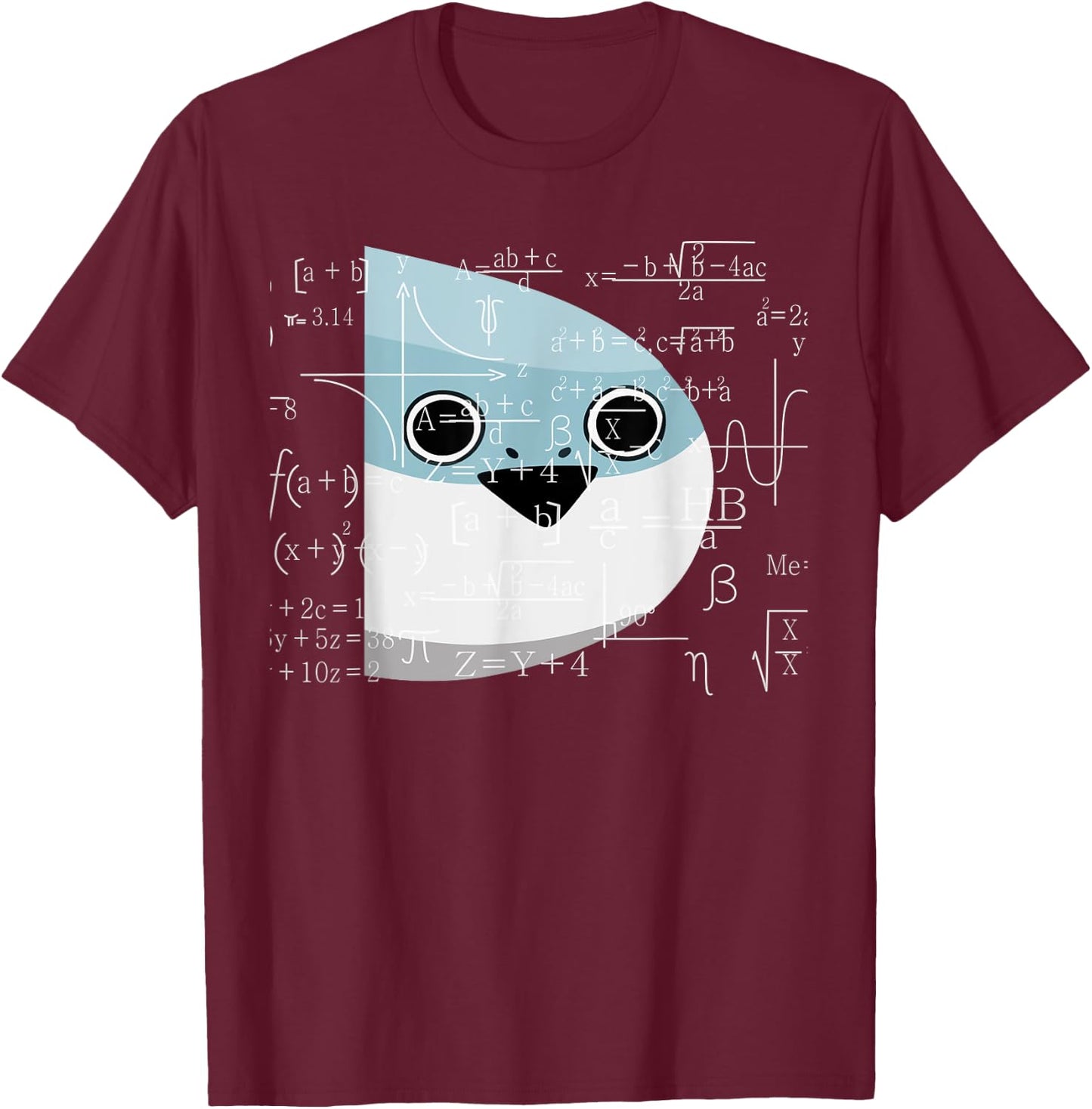 Sacabambaspis Fish Math Meme T-Shirt - T-Shirt | Maroon