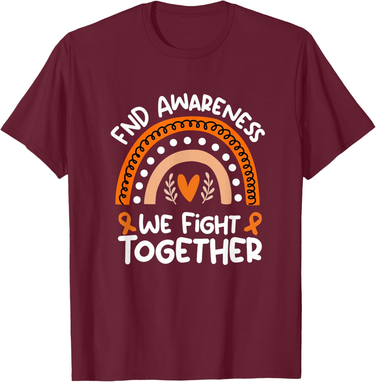 Functional Neurological Disorder Awareness Design | FND T-Shirt - T-Shirt | Maroon