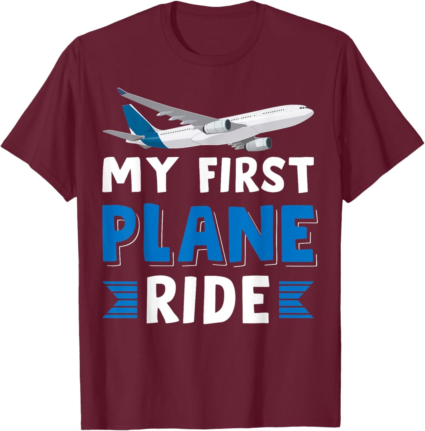 My First Plane Ride T-Shirt - T-Shirt | Maroon