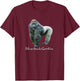 Silverback Gorilla T-Shirt - T-Shirt | Maroon