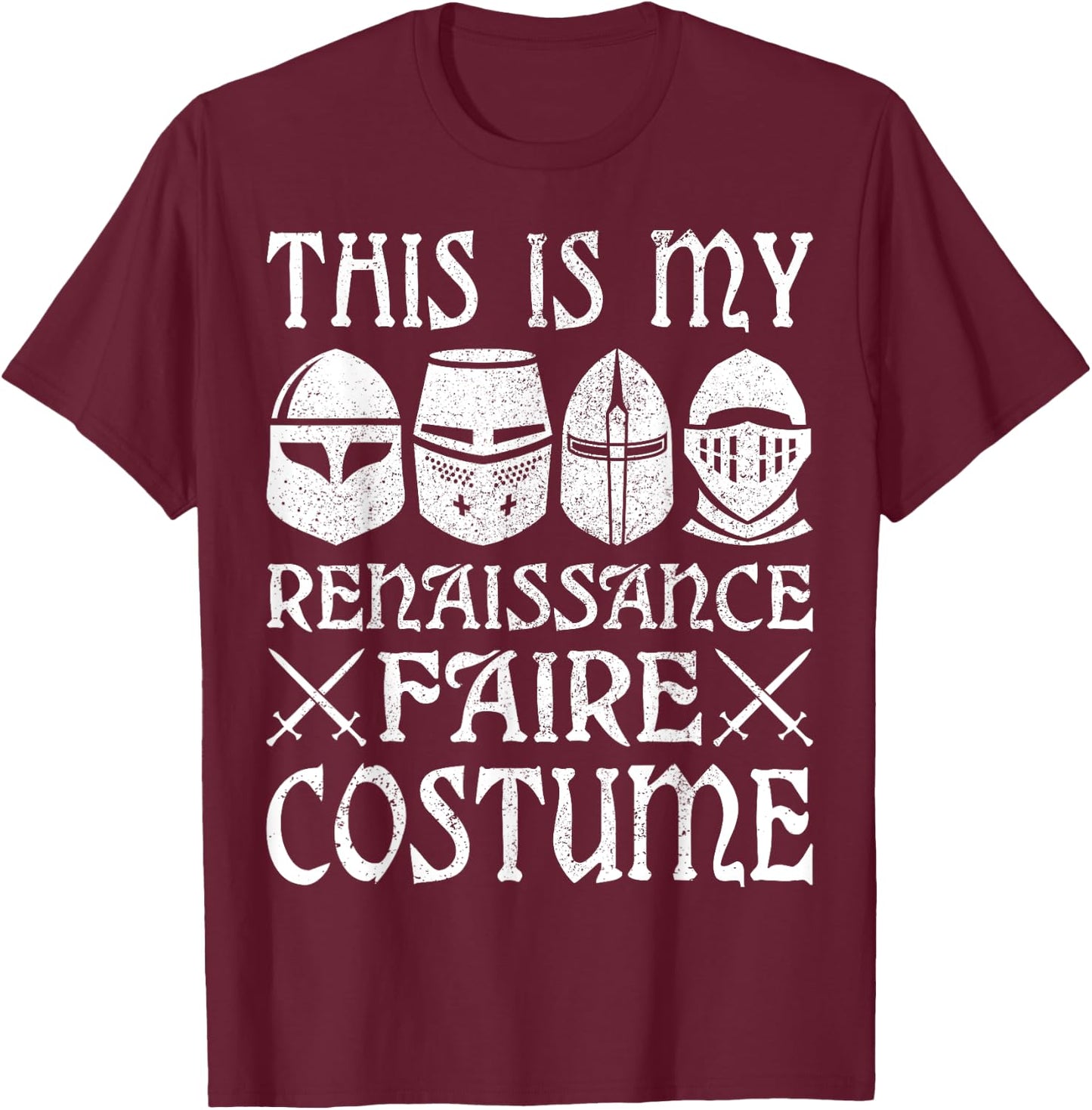 This Is My Renaissance Faire Costume Men Boys Kids Outfit T-Shirt - T-Shirt | Maroon