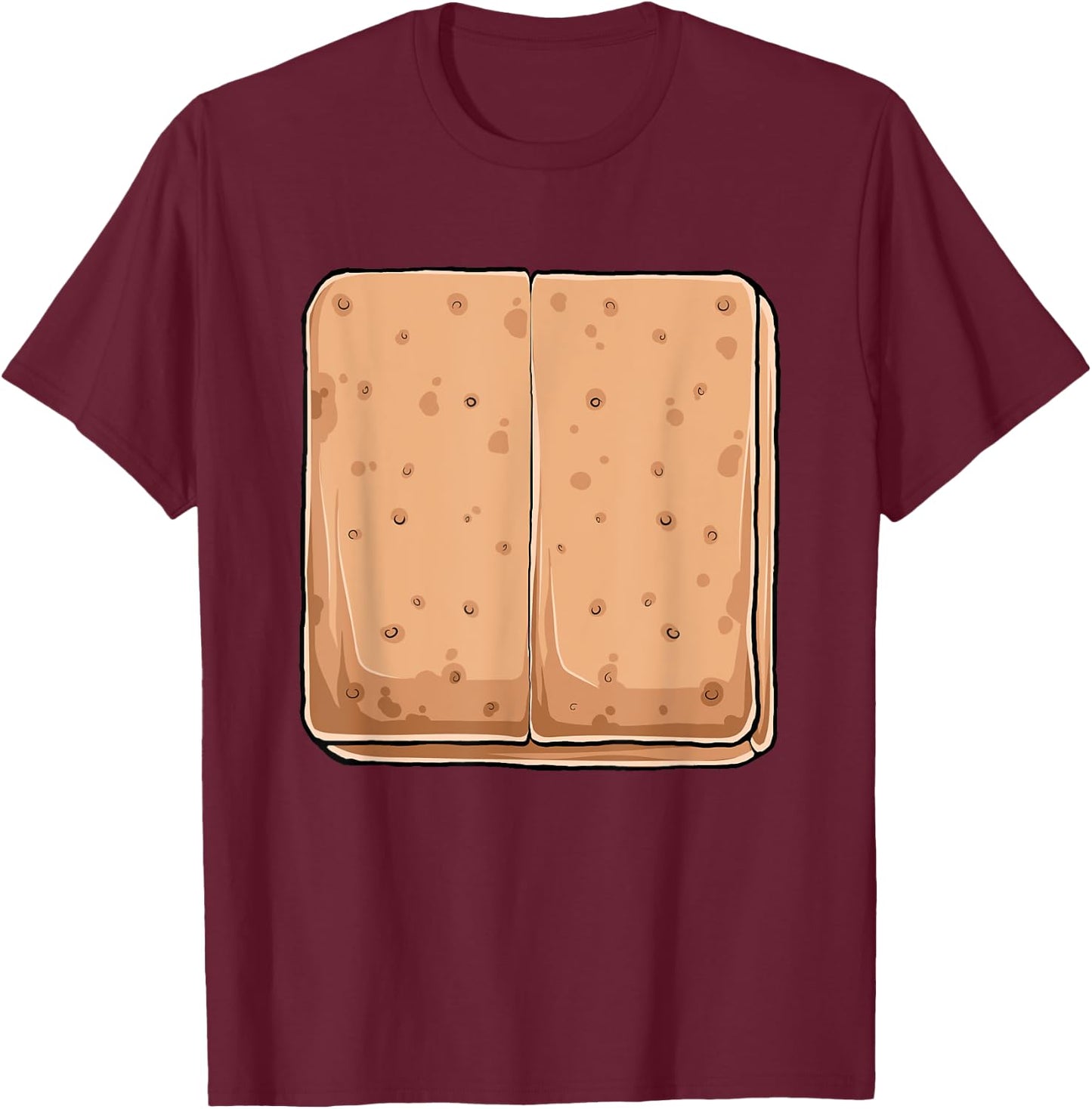 Graham Cracker S'mores Costume Group Camping T-Shirt - T-Shirt | Maroon