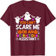 You Can't Scare Me I'm An Instructional Assistant Halloween T-Shirt - T-Shirt | Maroon