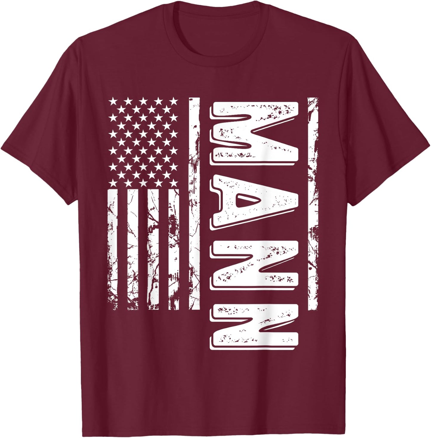 Mann Last Name Funny Surname Team Mann Family T-Shirt - T-Shirt | Maroon