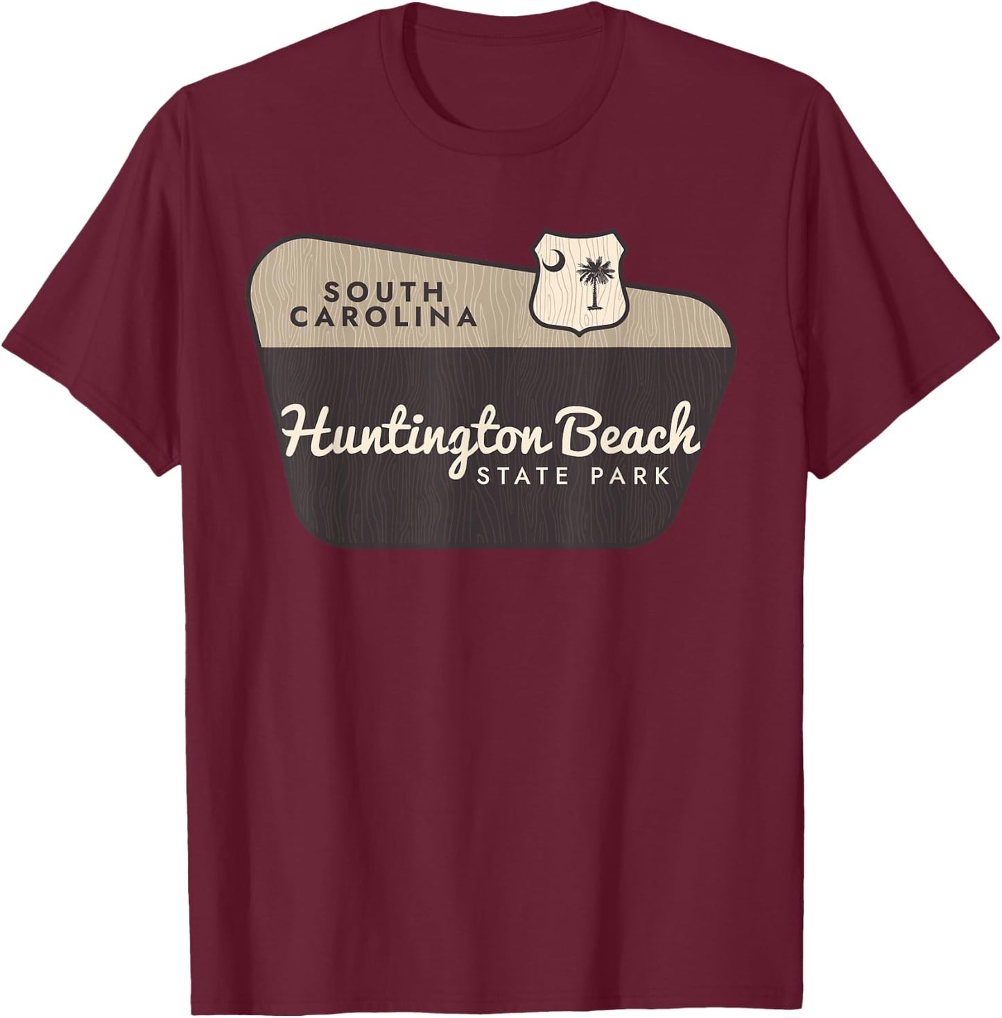 Huntington Beach State Park South Carolina Welcome Souvenir Women Kids T-Shirt - T-Shirt | Maroon
