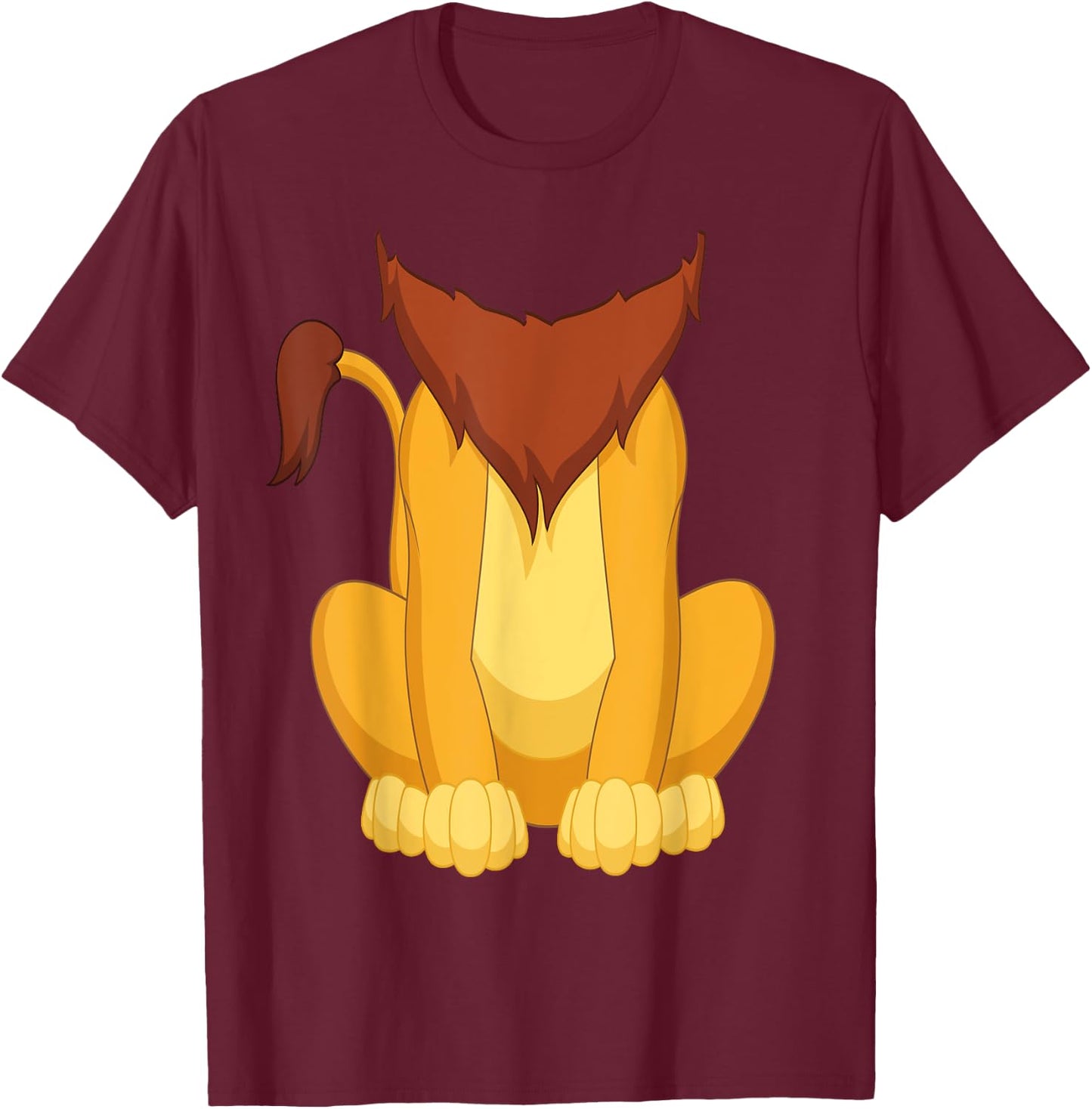 Lion Lion Costume Shirt T-Shirt - T-Shirt | Maroon