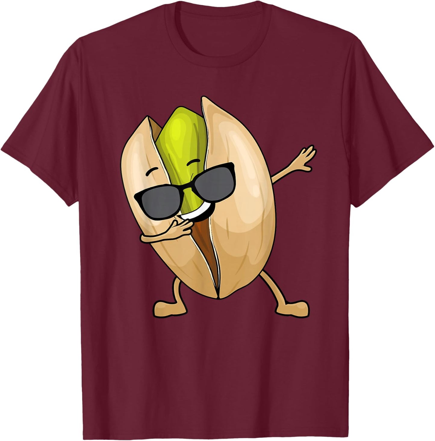 Pistachio Art Women Nut Food Lover Vegan Pistachios T-Shirt - T-Shirt | Maroon