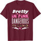 Pretty Pink Dangerous Camo Hunting Hunter Women Girls Kid T-Shirt - T-Shirt | Maroon