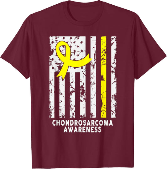 Chondrosarcoma Awareness T-Shirt - T-Shirt | Maroon