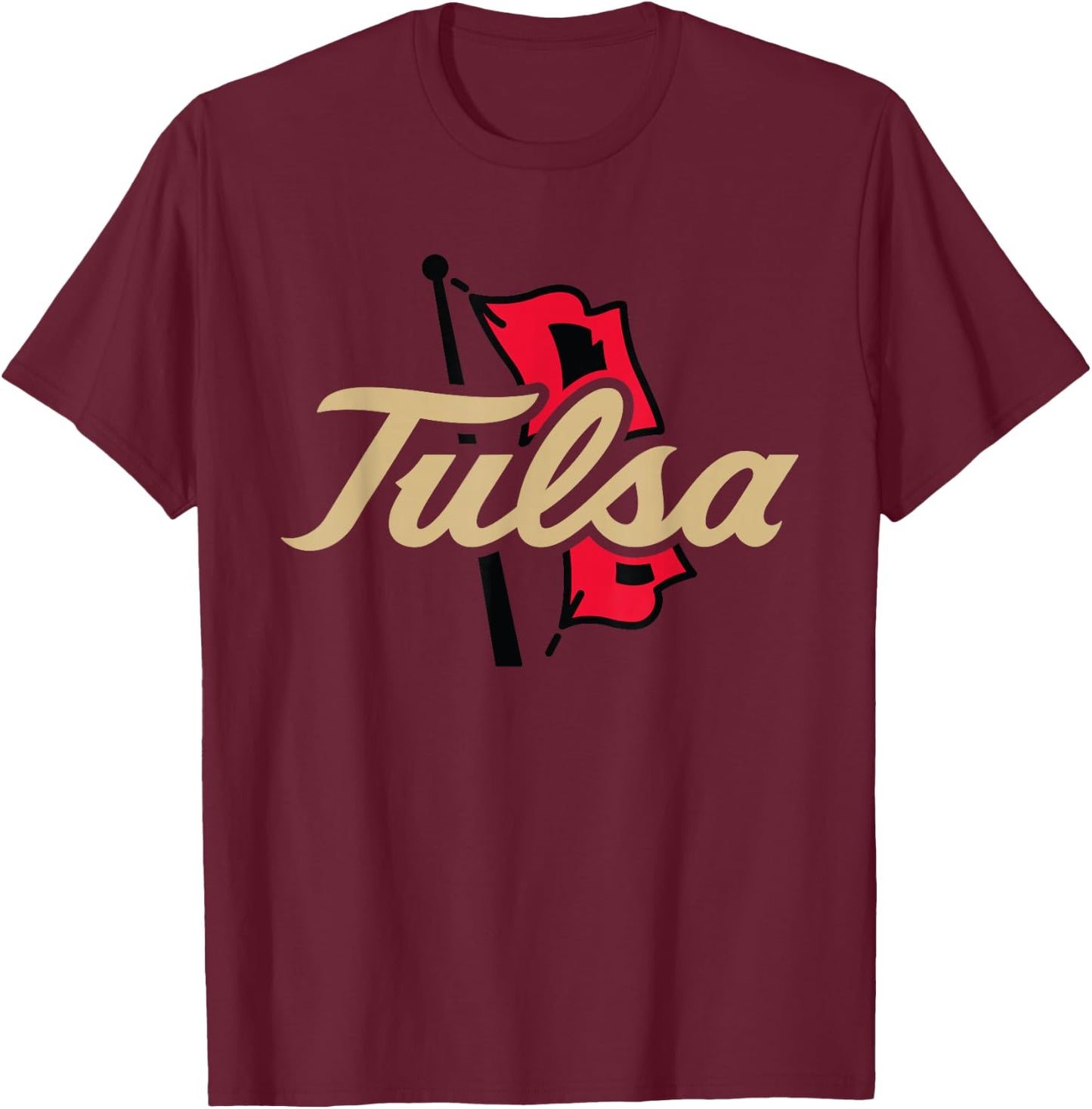 Tulsa Golden Hurricane | NCAA University Merch | NCAFTUL01 T-Shirt - T-Shirt | Maroon