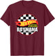 Gifts For Mom Hot Mess A Little Stressed Boy Mama T-Shirt - T-Shirt | Maroon