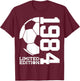 42nd BIRTHDAY SOCCER LIMITED EDITION 1984 T-Shirt - T-Shirt | Maroon