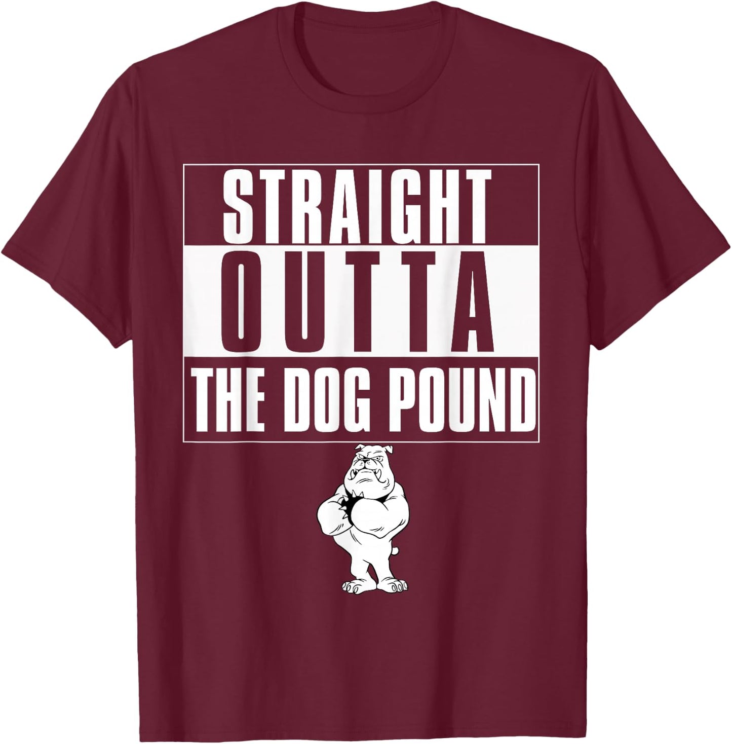 Funny dog pound T-Shirt - T-Shirt | Maroon