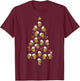 Beer Christmas Tree For Dad, Beer Christmas Men T-Shirt - T-Shirt | Maroon
