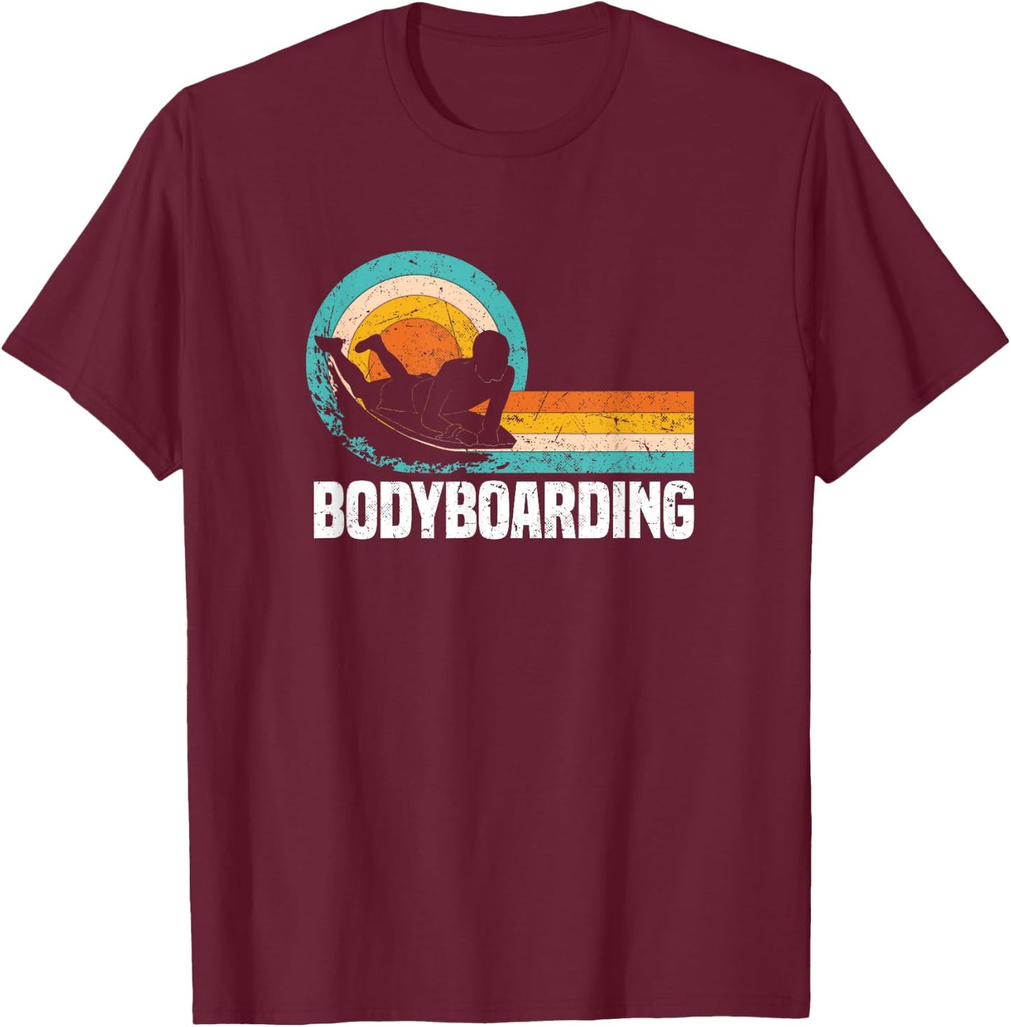 Bodyboarding | Bodyboarder Water Sports T-Shirt - T-Shirt | Maroon