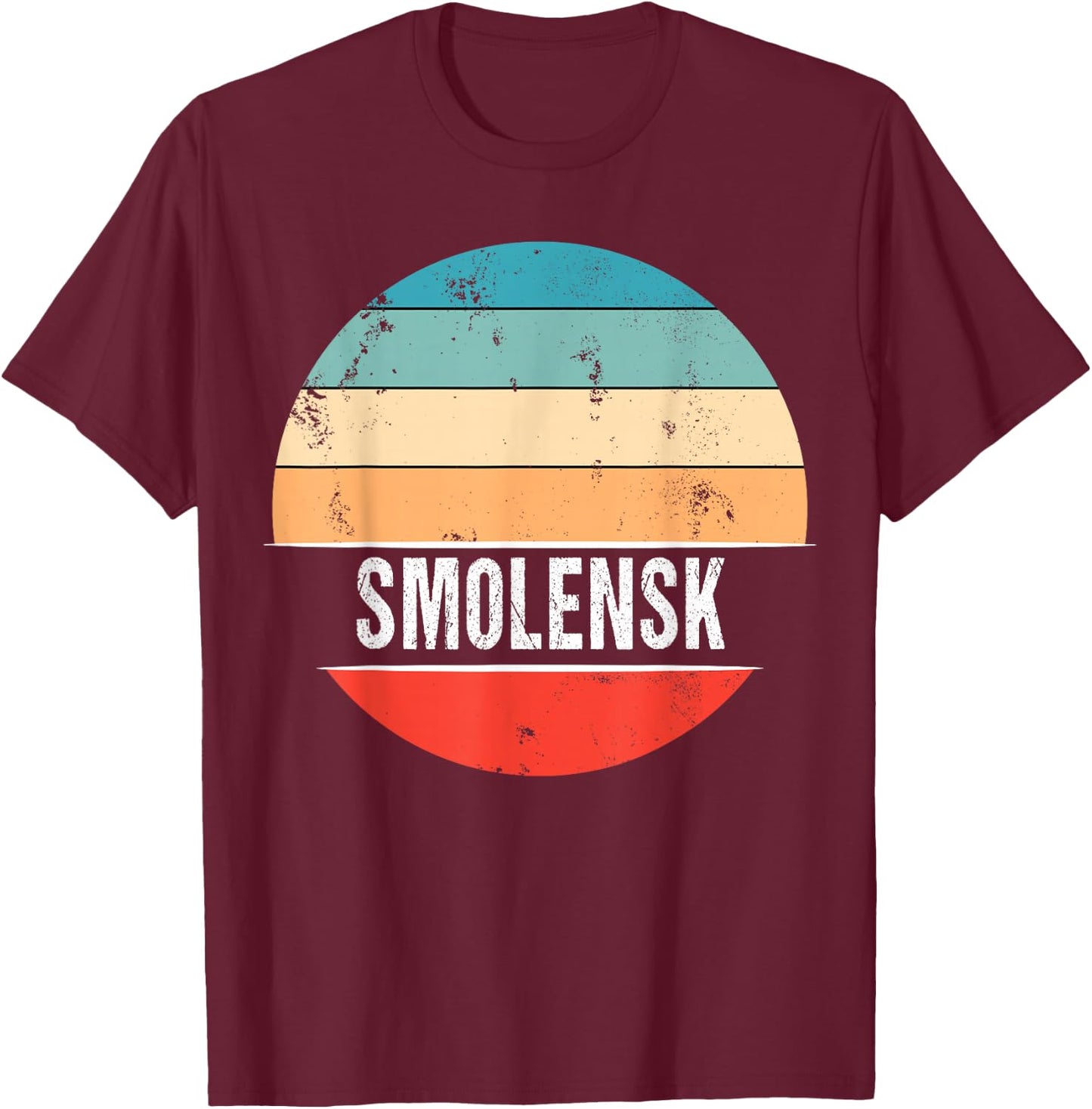 Smolensk Russia City Trip T-Shirt - T-Shirt | Maroon