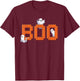 Halloween Master Builder Boo ghost Building Blocks Bricks T-Shirt - T-Shirt | Maroon